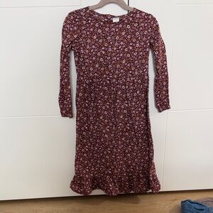 Carter's Purple Floral Long Sleeve Dress